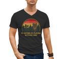 Id Rather Be Playing With My Disc Introvert Disc Golf Men's V-Neck T-Shirt Id Rather Be Playing With My Disc Introvert Disc Golf Men's V-Neck T-Shirt