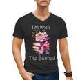 I'm With The Banned Books Bold Statement Against Censorshi Men's V-Neck T-Shirt I'm With The Banned Books Bold Statement Against Censorshi Men's V-Neck T-Shirt
