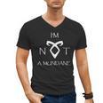 I'm Not a Mundane- Mortal Instruments Fantasy Book Lover Men's V-Neck T-Shirt
