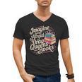 Imagine Being Afraid Of Drag Queens And Books LGBT Pride Men's V-Neck T-Shirt