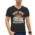 Independent Bookstore Fans Shop Local Literary Community Men's V-Neck T-Shirt Independent Bookstore Fans Shop Local Literary Community Men's V-Neck T-Shirt