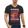 Introvert Singers Singing Sad Song Classical Music Lovers Men's V-Neck T-Shirt