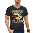 Im An Introvert Unless You Talk About Cellos Men's V-Neck T-Shirt Im An Introvert Unless You Talk About Cellos Men's V-Neck T-Shirt