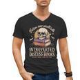 Introverted But Willing To Discuss Books Cozy Aesthetic Men's V-Neck T-Shirt Introverted But Willing To Discuss Books Cozy Aesthetic Men's V-Neck T-Shirt