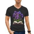 Irises Flowers Book Iris Floral Men's V-Neck T-Shirt