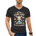 It's a Good Day To Read a Book Cute Giraffe Men's V-Neck T-Shirt It's a Good Day To Read a Book Cute Giraffe Men's V-Neck T-Shirt