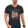 It's a Good Day To Read a Book Floral Stack Tee Men's V-Neck T-Shirt