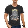 Just A Girl Who Loves Cats & Books Bookish Women Men's V-Neck T-Shirt Just A Girl Who Loves Cats & Books Bookish Women Men's V-Neck T-Shirt
