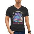 Just a Girl Who Loves Dragons And Books Dragon Reading Men's V-Neck T-Shirt
