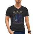 Just a Girl Who Loves Dragons And Books Fantasy Men's V-Neck T-Shirt