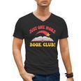Just One More Book Club Bookish Hippie Men's V-Neck T-Shirt