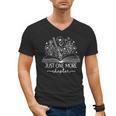 Just One More Chapter Bookish Book Reading Botanical Book Men's V-Neck T-Shirt Just One More Chapter Bookish Book Reading Botanical Book Men's V-Neck T-Shirt