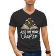 Just One More Chapter Floral Book Reading Girl Bookworm Men's V-Neck T-Shirt Just One More Chapter Floral Book Reading Girl Bookworm Men's V-Neck T-Shirt