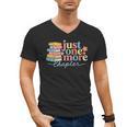 Just One More Chapter Floral Book Reading Teacher Bookworm Men's V-Neck T-Shirt