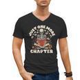 Just One More Chapter Skeleton Reading Book Lover Men's V-Neck T-Shirt Just One More Chapter Skeleton Reading Book Lover Men's V-Neck T-Shirt