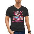Kawaii Axolotl Readsolotl Book Lover Reading Bookworm Girls Men's V-Neck T-Shirt Kawaii Axolotl Readsolotl Book Lover Reading Bookworm Girls Men's V-Neck T-Shirt