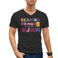 Kids Reading Book Lover Reading Is My Jam Men's V-Neck T-Shirt