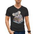 Koala Reading Book Pajama Sleep Men's V-Neck T-Shirt