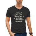 Late Night Readers Club Moon & Stars Book Lover Men's V-Neck T-Shirt Late Night Readers Club Moon & Stars Book Lover Men's V-Neck T-Shirt