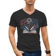 Librarian 4th July Book Lover Bookworm Patriotic Books Men's V-Neck T-Shirt