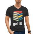 Get Lit With Books Men's V-Neck T-Shirt