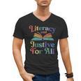 Literacy Justice For All Stop Book Banning Protect Librarian Men's V-Neck T-Shirt Literacy Justice For All Stop Book Banning Protect Librarian Men's V-Neck T-Shirt