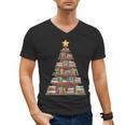Literary Book Tree Bookish Shelf Art For Avid Readers Men's V-Neck T-Shirt