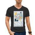 Little Miss Muffet Reading a Picture Book Men's V-Neck T-Shirt