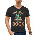 Take a Look It's In a Book Reading Teacher Book Lover Men's V-Neck T-Shirt