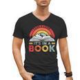 Take A Look It's In A Book Reading Book Vintage Rainbow Men's V-Neck T-Shirt Take A Look It's In A Book Reading Book Vintage Rainbow Men's V-Neck T-Shirt