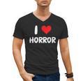 I Love Horror Heart Movies TV Show Books Writing Read Men's V-Neck T-Shirt