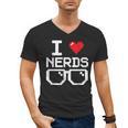 I Love Nerds I Heart Nerds For Science Book Knowledge Geeks Men's V-Neck T-Shirt I Love Nerds I Heart Nerds For Science Book Knowledge Geeks Men's V-Neck T-Shirt