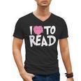 I LOVE TO READ Reading Books Bookworm Library Day Novelty Men's V-Neck T-Shirt I LOVE TO READ Reading Books Bookworm Library Day Novelty Men's V-Neck T-Shirt