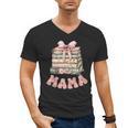 Mama Book First Chapter Birthday Family Matching Party Men's V-Neck T-Shirt Mama Book First Chapter Birthday Family Matching Party Men's V-Neck T-Shirt