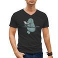 Manatee Reading Book Bookworm Manatees Ocean Animal Lover Men's V-Neck T-Shirt