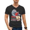 Manatee Reading Books Matching Bookworm Readers Librarian Men's V-Neck T-Shirt