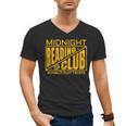 Midnight Reading Club Night Owl Book Readers Men's V-Neck T-Shirt Midnight Reading Club Night Owl Book Readers Men's V-Neck T-Shirt