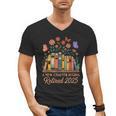 A New Chapter Begins Retired 2025 Books Flowers Men's V-Neck T-Shirt
