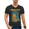 Night Owl Cozy Reading Tea Coffee Lover Bookworm Cute Men's V-Neck T-Shirt