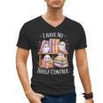 I Have No Shelf Control Ghost Reading Books Pun Men's V-Neck T-Shirt I Have No Shelf Control Ghost Reading Books Pun Men's V-Neck T-Shirt