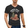North Pole Book Club Gingerbread Christmas Reading Men's V-Neck T-Shirt North Pole Book Club Gingerbread Christmas Reading Men's V-Neck T-Shirt