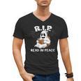 October Reading And Library Awareness Books And Boos Men's V-Neck T-Shirt