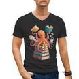 Octopus Book Reading Book Reader Ocean Octopus Men's V-Neck T-Shirt