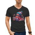 Octopus Reading Book Kraken Book Lover Men's V-Neck T-Shirt