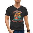 Paperbacks And Pool Days Flamingo Reading Summer Vibes Books Men's V-Neck T-Shirt Paperbacks And Pool Days Flamingo Reading Summer Vibes Books Men's V-Neck T-Shirt