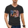 Patriotic German Shepherd Books Baseball USA Flag Vintage Men's V-Neck T-Shirt Patriotic German Shepherd Books Baseball USA Flag Vintage Men's V-Neck T-Shirt