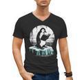 Penguin Reading A Book Vintage Graphic Bookworm Lover Men's V-Neck T-Shirt Penguin Reading A Book Vintage Graphic Bookworm Lover Men's V-Neck T-Shirt