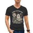 Persian Cat Persian Cats Persian Cats And Books For Men Women Kids Men's V-Neck T-Shirt Persian Cat Persian Cats Persian Cats And Books For Men Women Kids Men's V-Neck T-Shirt
