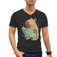 Pet Capybara Is Reading Library Capy Word Book Day Teacher Men Women Kids Men's V-Neck T-Shirt Pet Capybara Is Reading Library Capy Word Book Day Teacher Men Women Kids Men's V-Neck T-Shirt