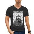 PROUDLY ANTI-SOCIAL MEMBER OF THE Introverted Book Club Men's V-Neck T-Shirt